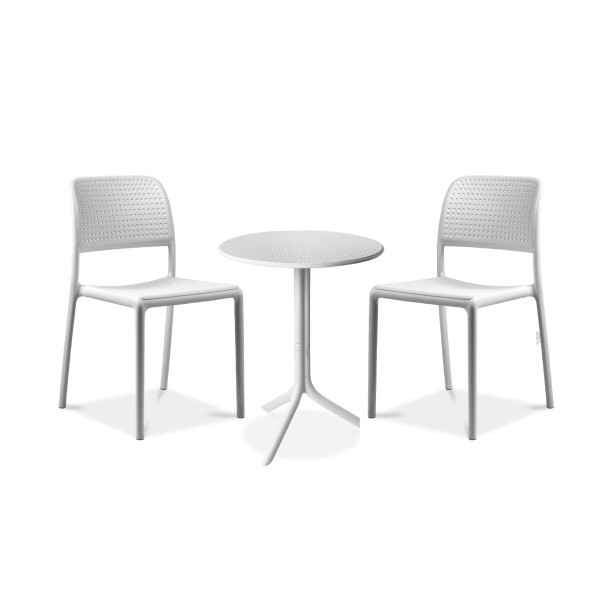 BORA BISTROT/STEP 2+1 WHITE SET