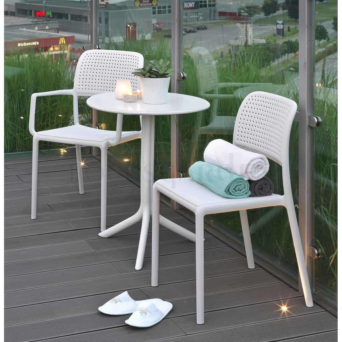 BORA BISTROT/STEP 2+1 ZESTAW BIANCO