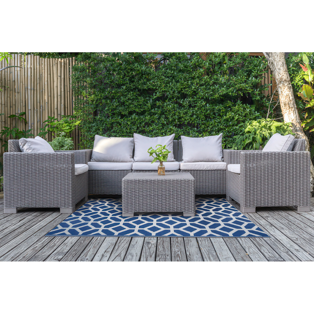 TERRACE RUG 14 BLUE 120x180CM