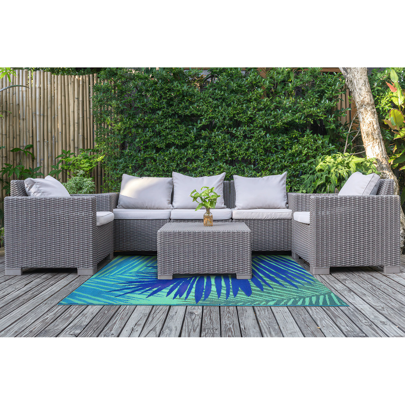 TERRACE RUG 16 BLUE 120x180CM