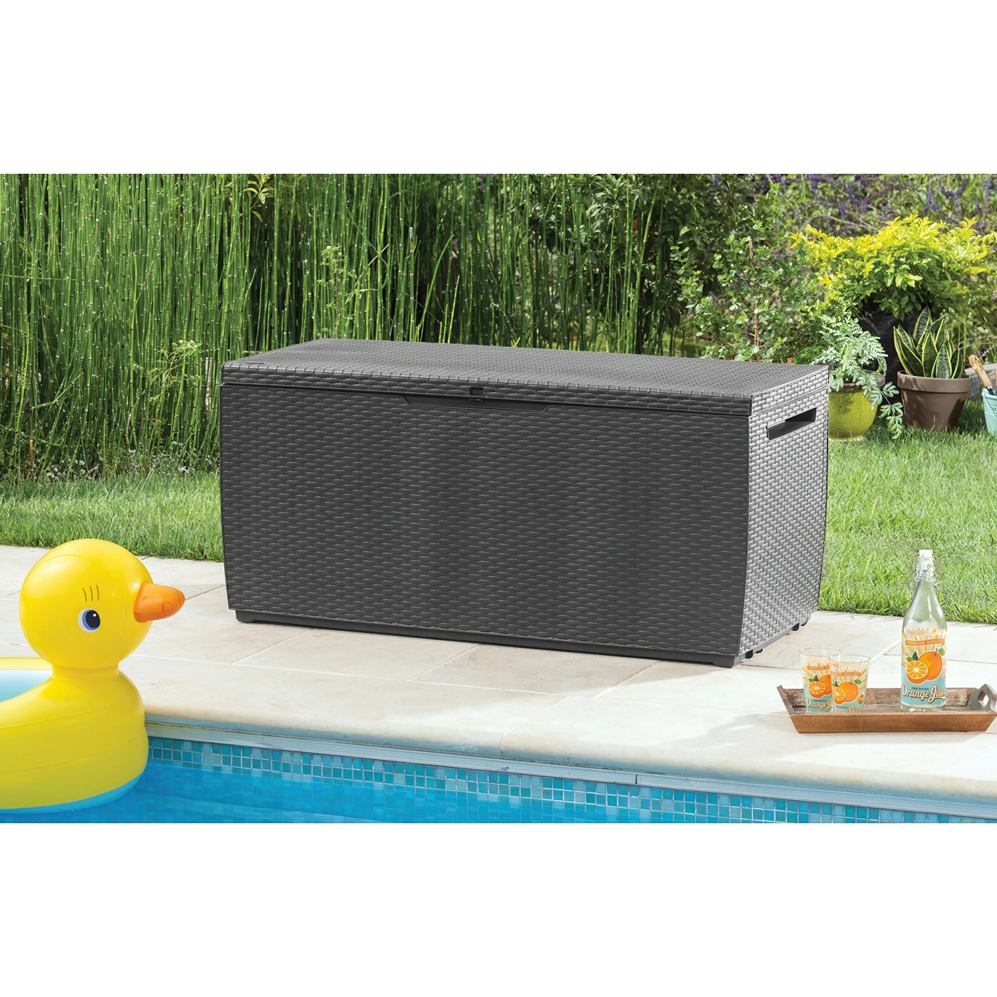 CAPRI RATTAN SKRZYNIA ANTRACITE