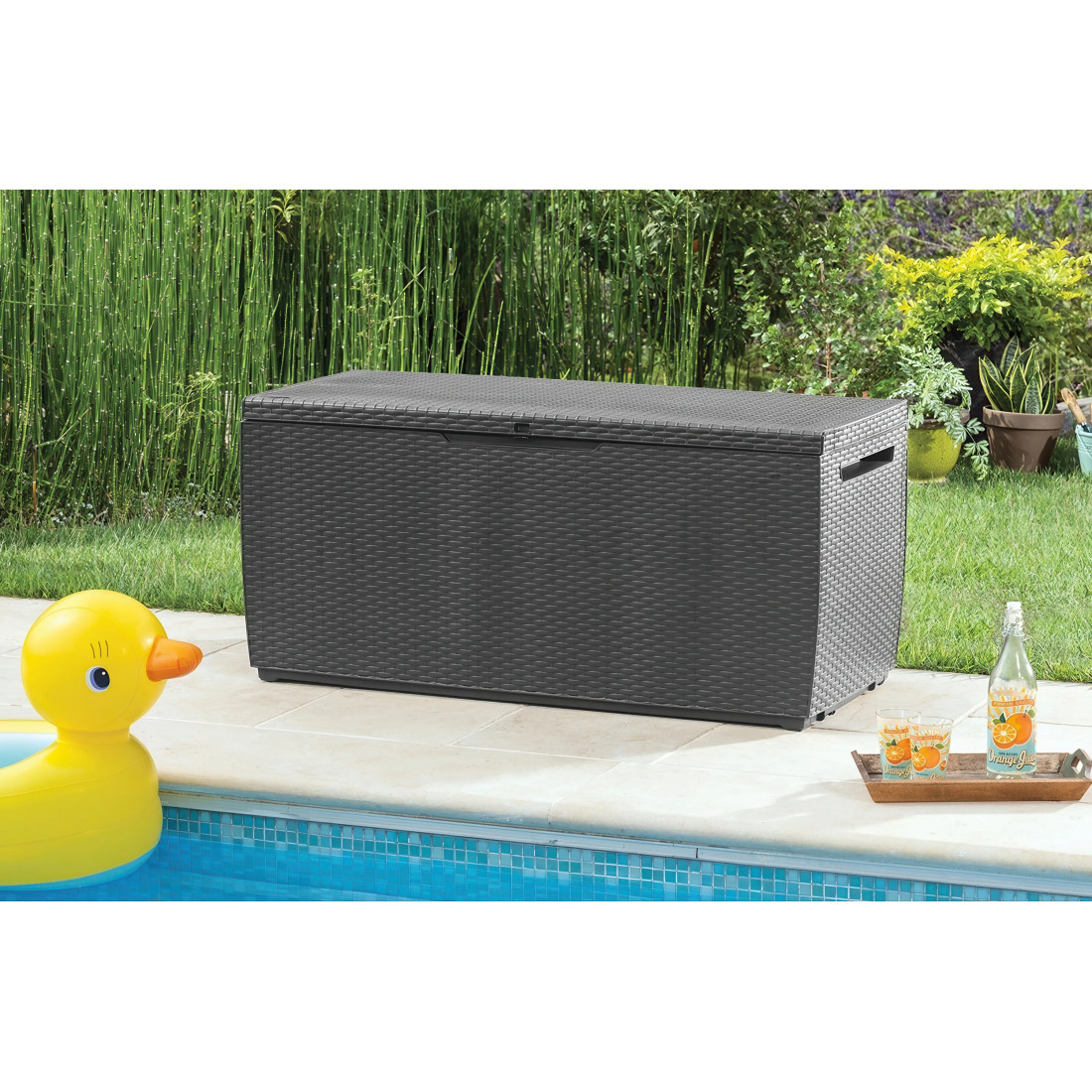 CAPRI RATTAN CHEST ANTHRACITE