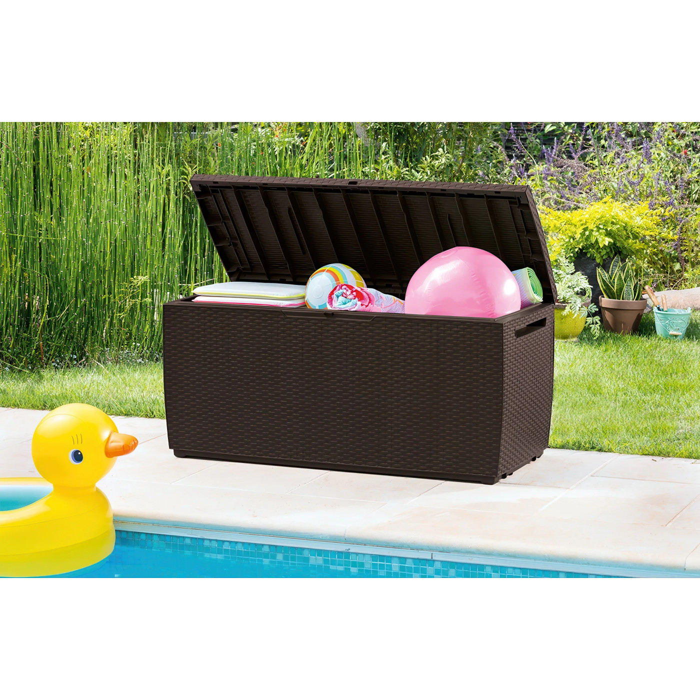 CAPRI RATTAN SKRZYNIA BROWN