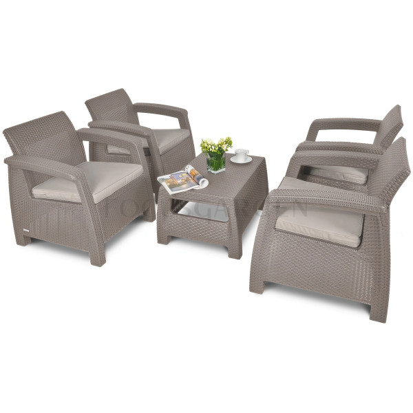 CORFU FOUR CAPPUCCINO SET