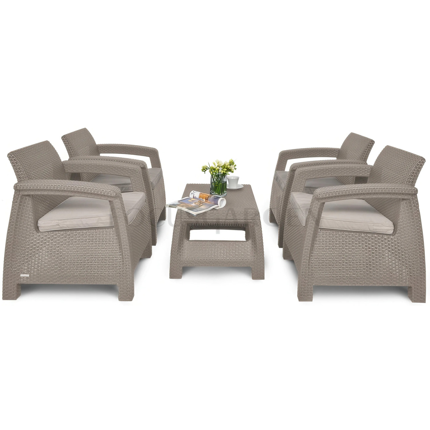 CORFU FOUR CAPPUCCINO SET