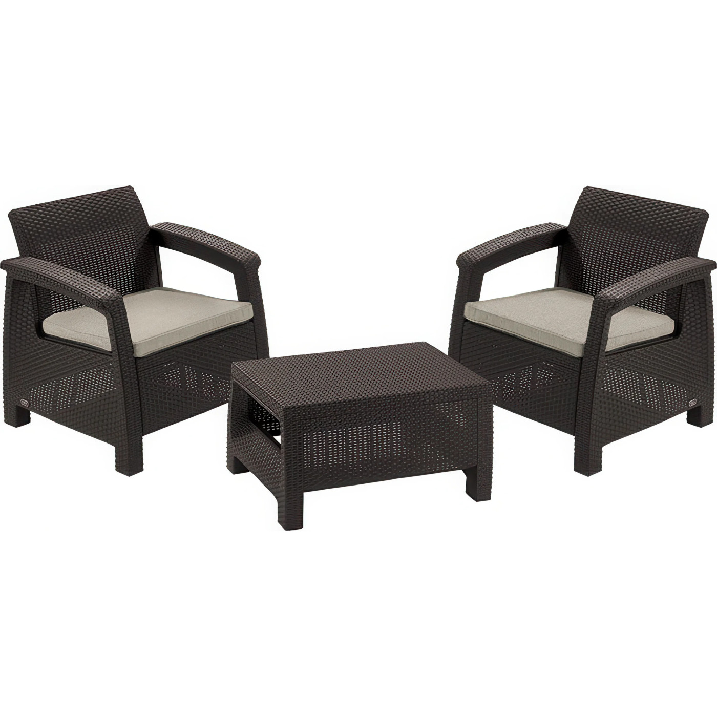 CORFU SET ZESTAW BROWN