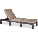 DAYTONA DELUXE BROWN SUN LOUNGER