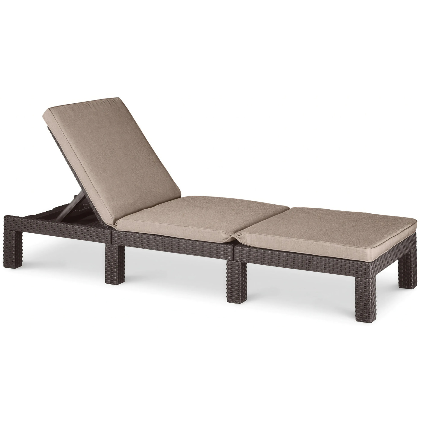 DAYTONA DELUXE BROWN SUN LOUNGER