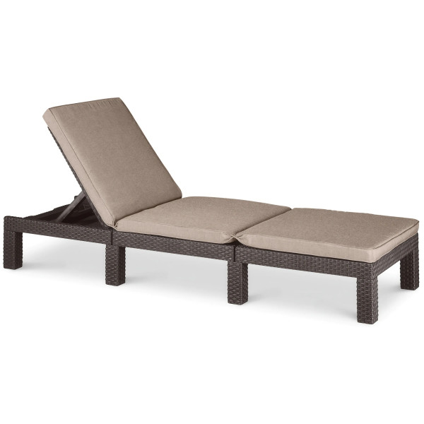 DAYTONA DELUXE BROWN SUN LOUNGER