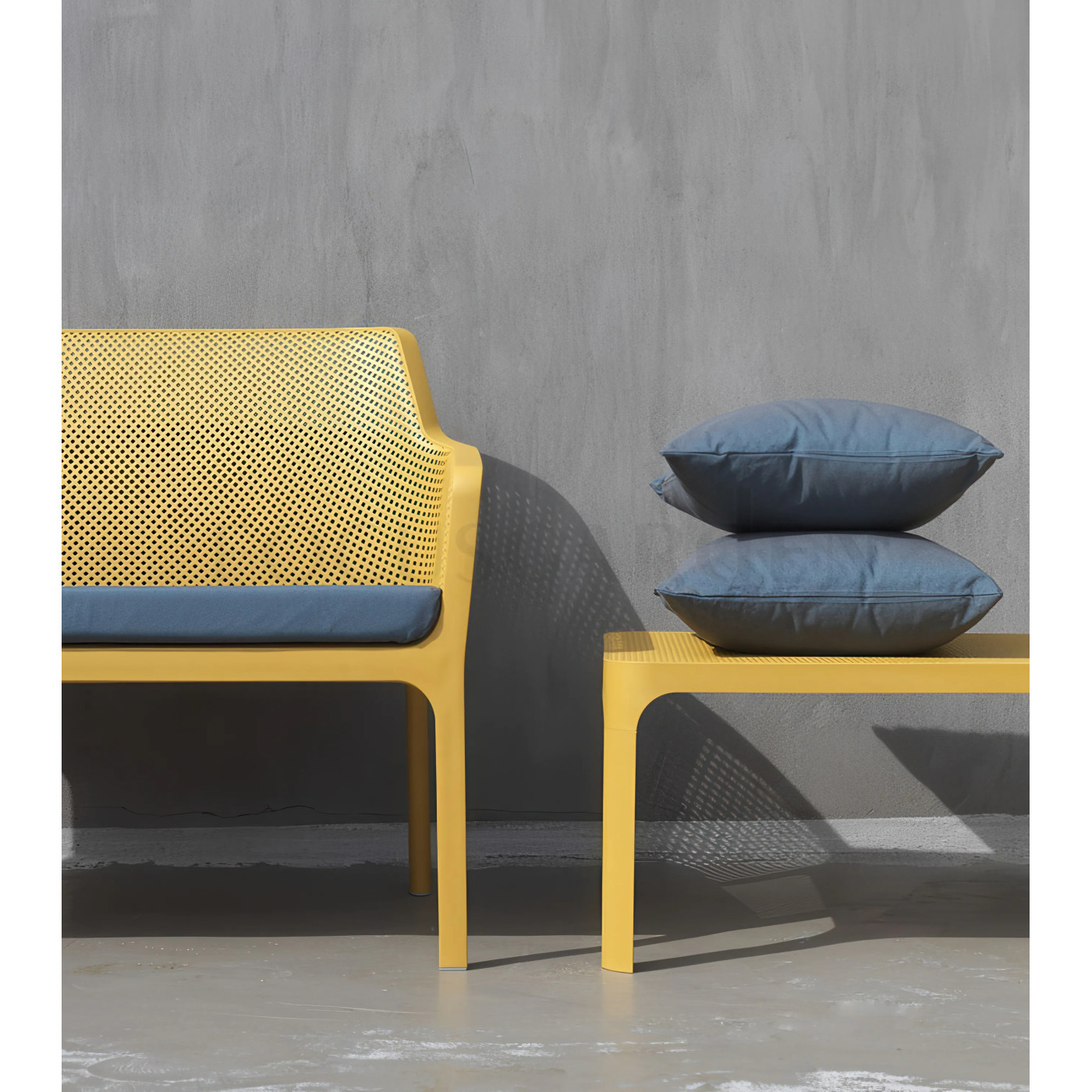 NET BENCH PODUSZKA DENIM