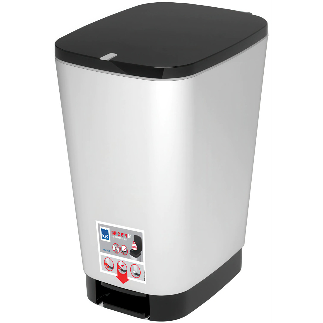 CHIC BIN 35L STEEL WASTE BIN