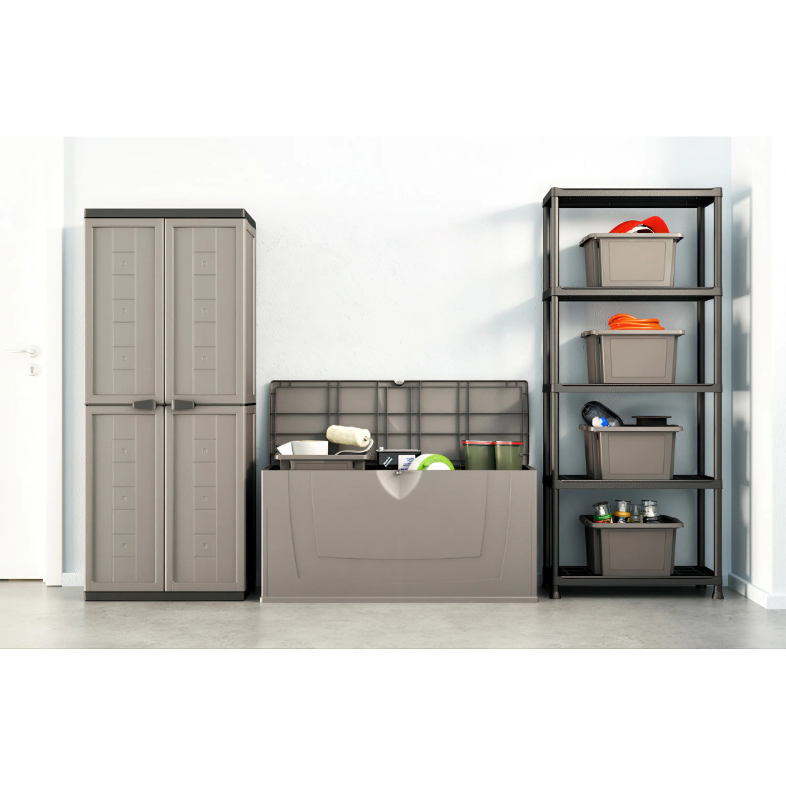 JOLLY LOW CABINET DARK GREY SZAFA