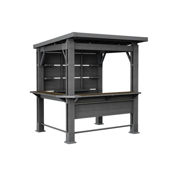 WALNUT GARDEN GAZEBO BAR