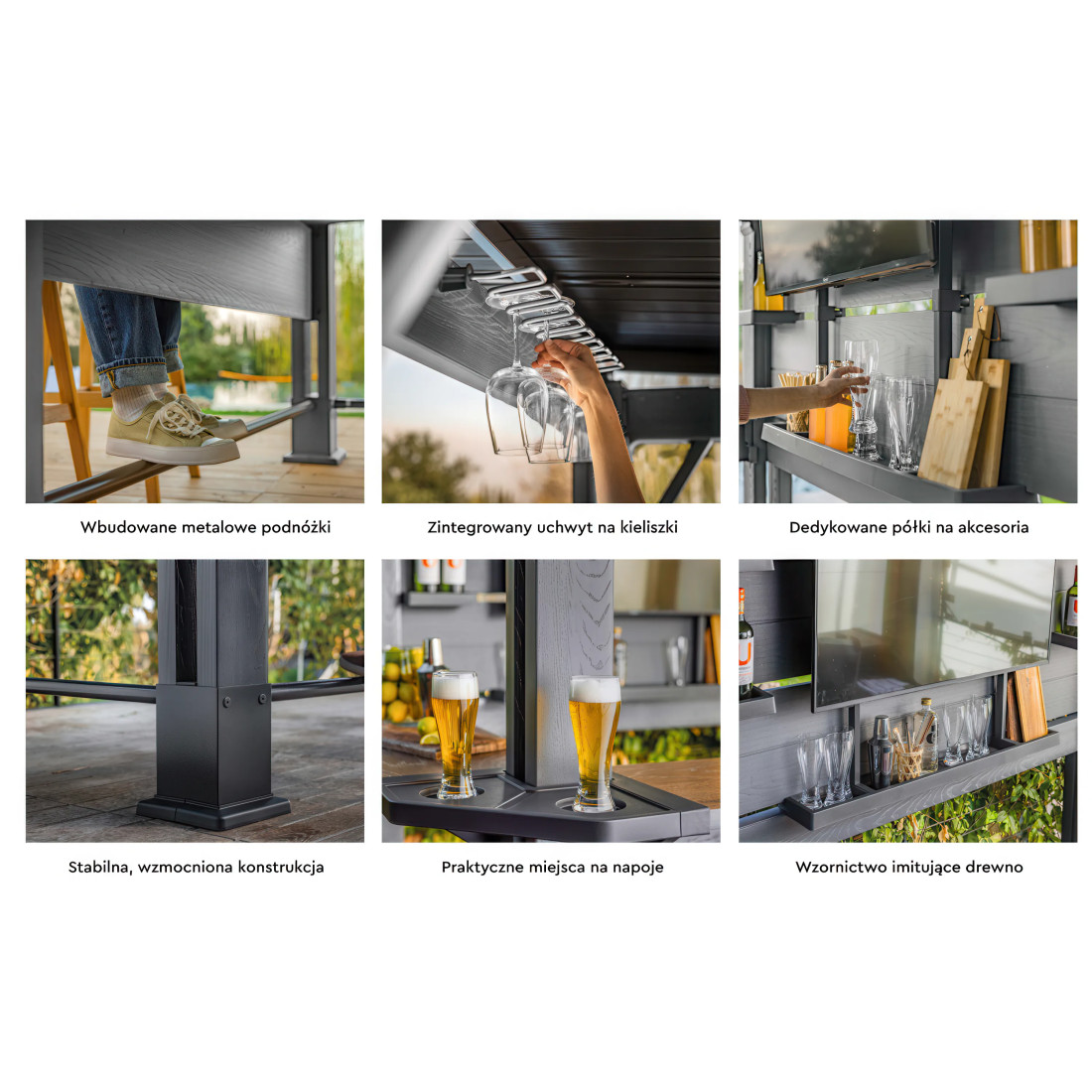 GAZEBO BAR OGRODOWY WALNUT