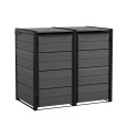 HIDE AWAY 2x 240L ZABUDOWA KOSZY GREY