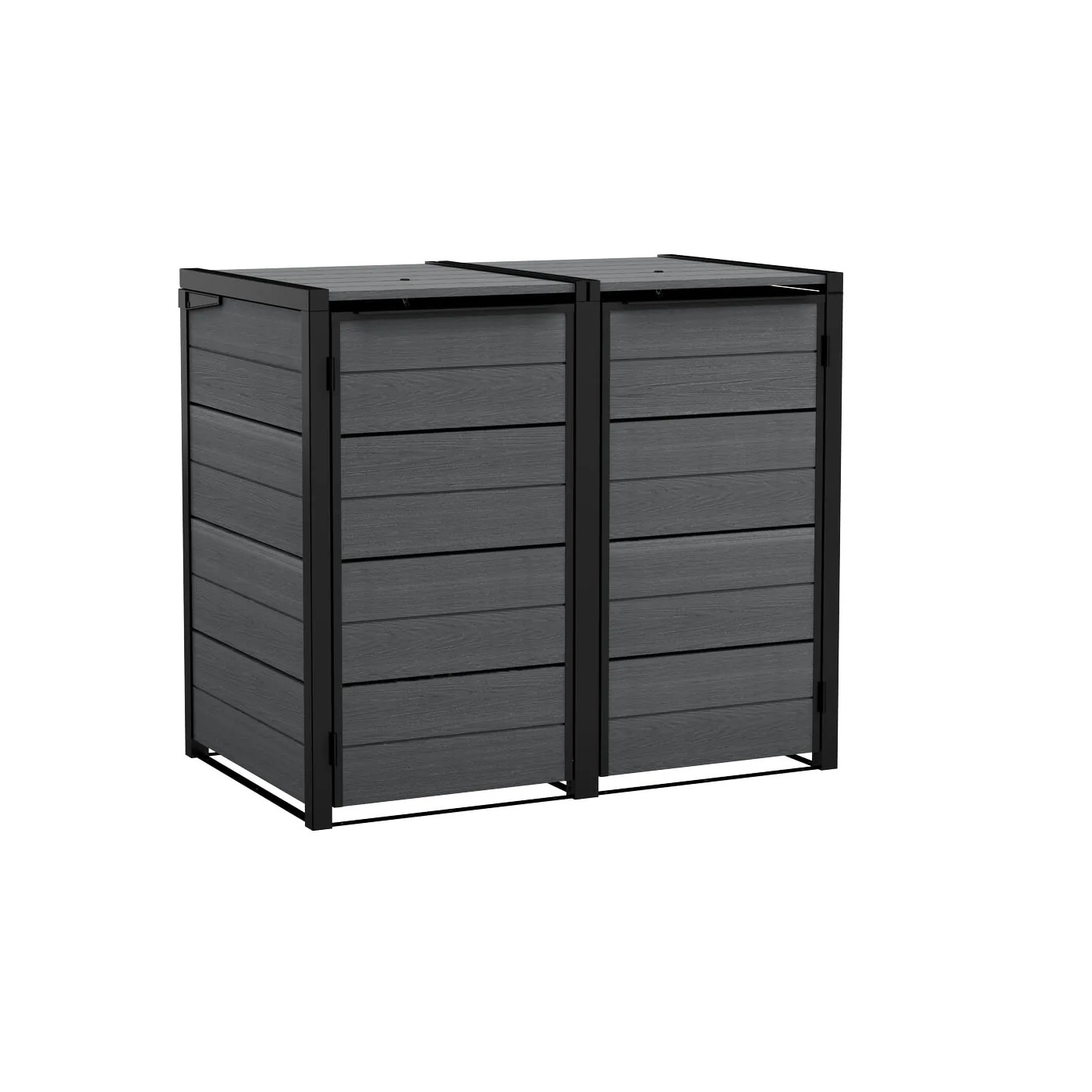 HIDE AWAY 2x 240L ZABUDOWA KOSZY GREY