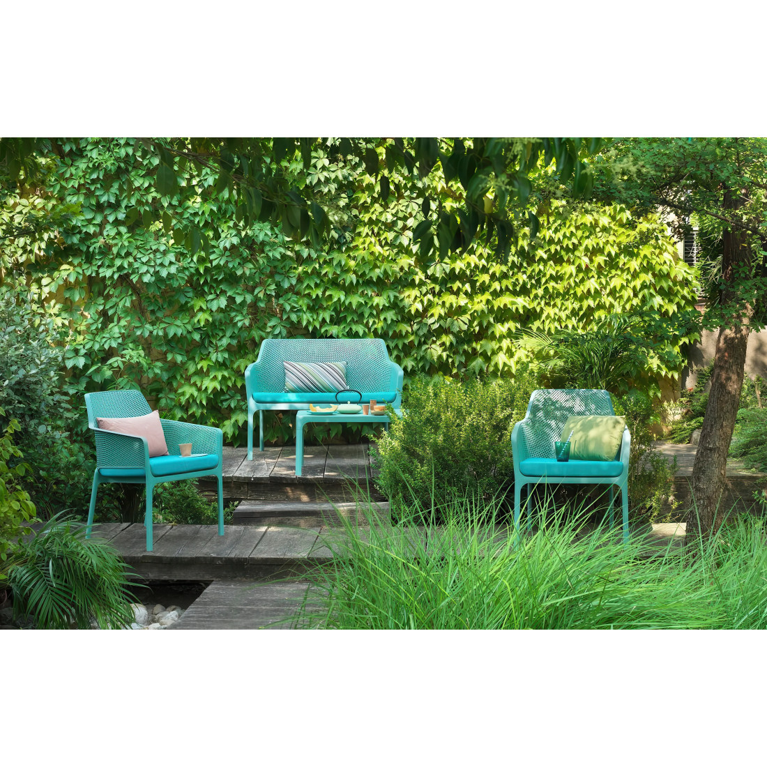 NET RELAX GRIGIO SUNBRELLA CUSHION