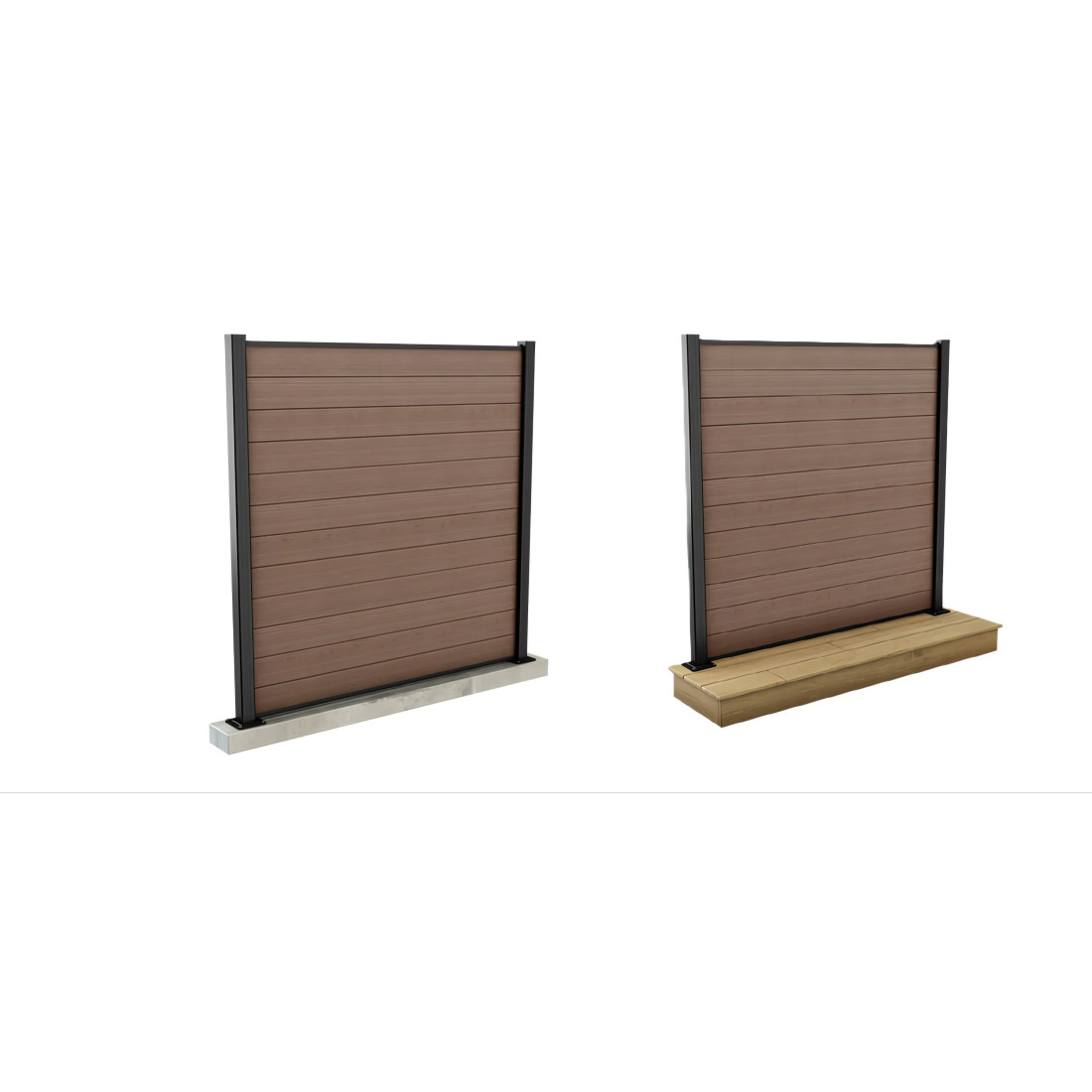 OGRODZENIE 1.8M BROWN PODŁOŻE TWARDE 180