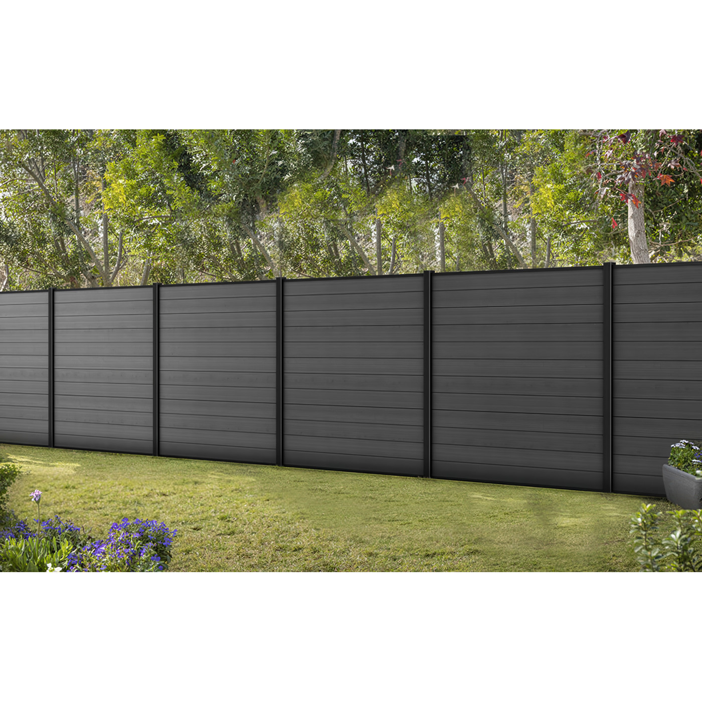 1.8M GREY FENCE SOFT BASE 240