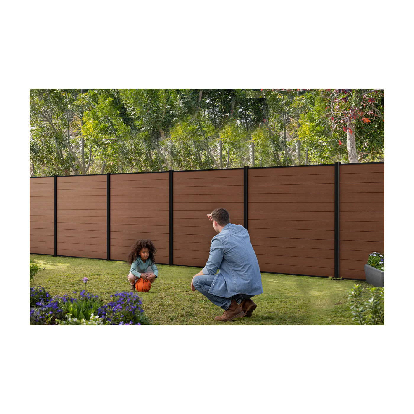 18M BROWN FENCE HARD SURFACE 180