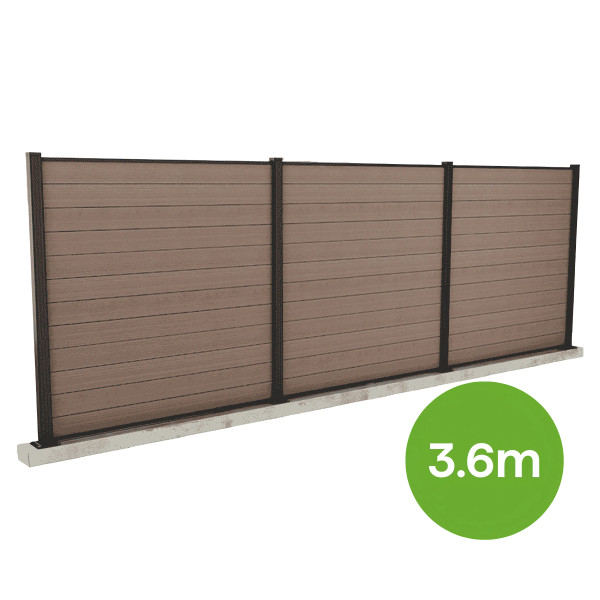 OGRODZENIE 3.6M BROWN PODŁOŻE TWARDE 180