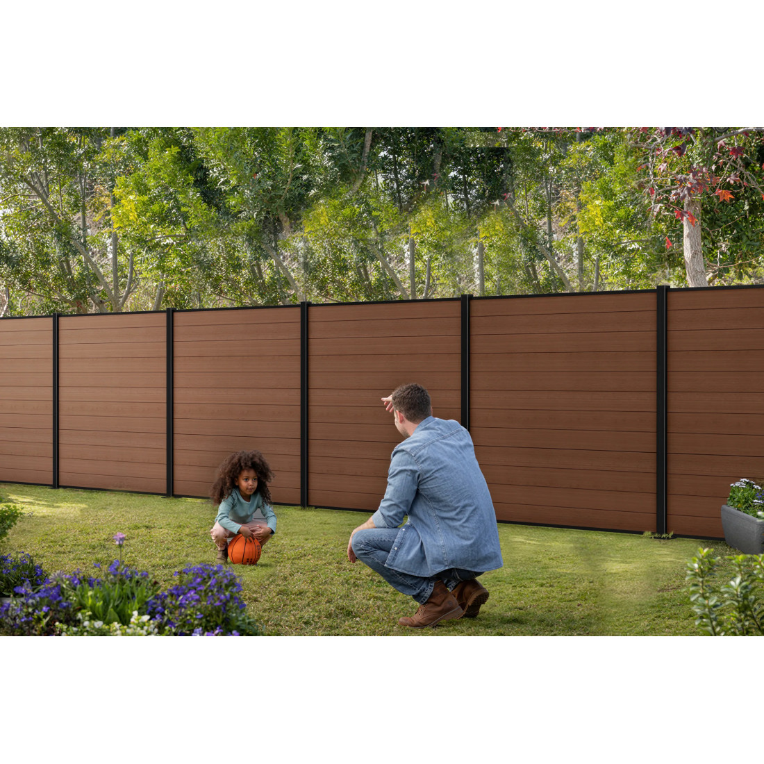 3.6M BROWN FENCE HARD SURFACE 180