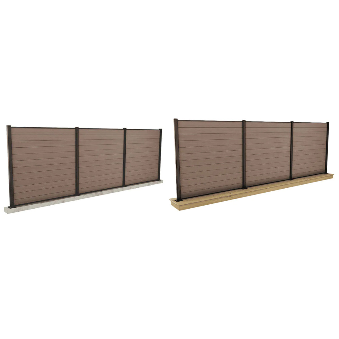 OGRODZENIE 9M BROWN PODŁOŻE TWARDE 180