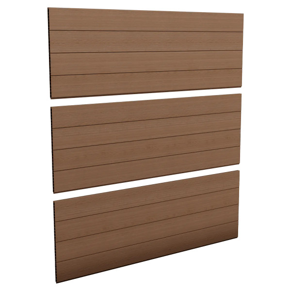 OGRODZENIE ZESTAW 3x PANELE BROWN