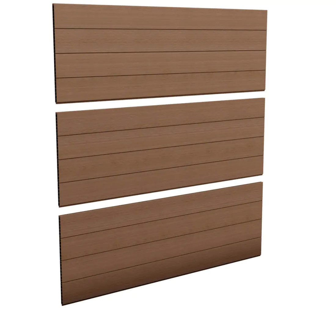 FENCE SET 3x BROWN PANELS
