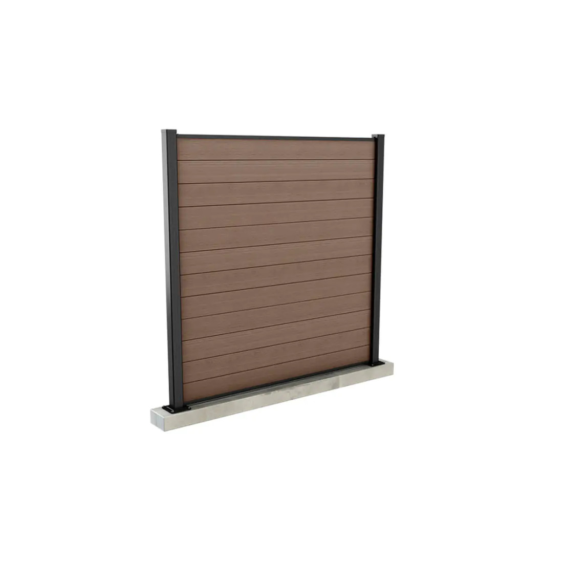 FENCE SET 3x BROWN PANELS
