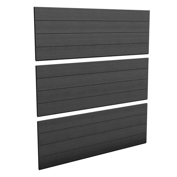 FENCE SET 3x GREY PANELS