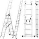 MULTIFUNCTIONAL ALUMINIUM LADDER 3x7