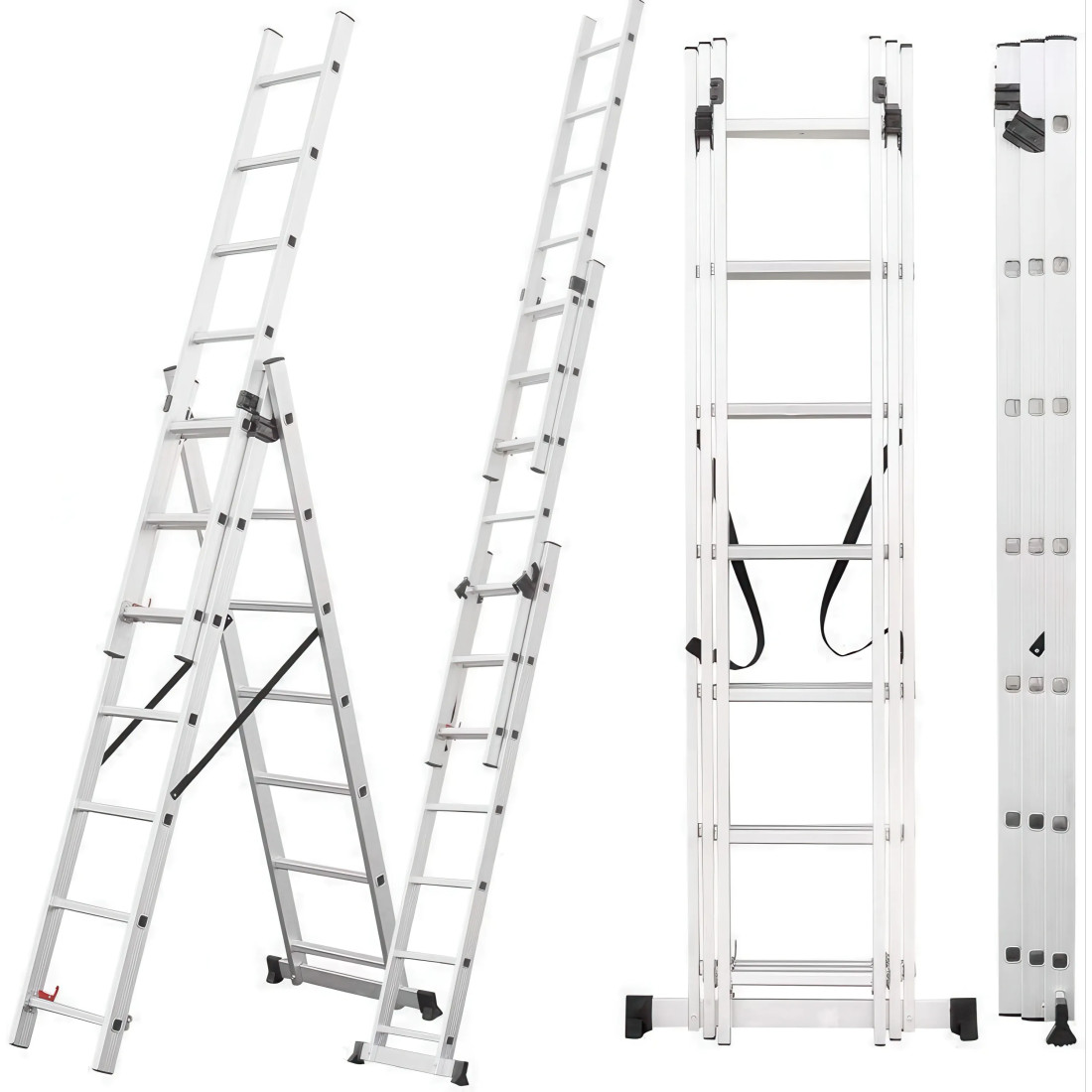 MULTIFUNCTIONAL ALUMINIUM LADDER 3x7