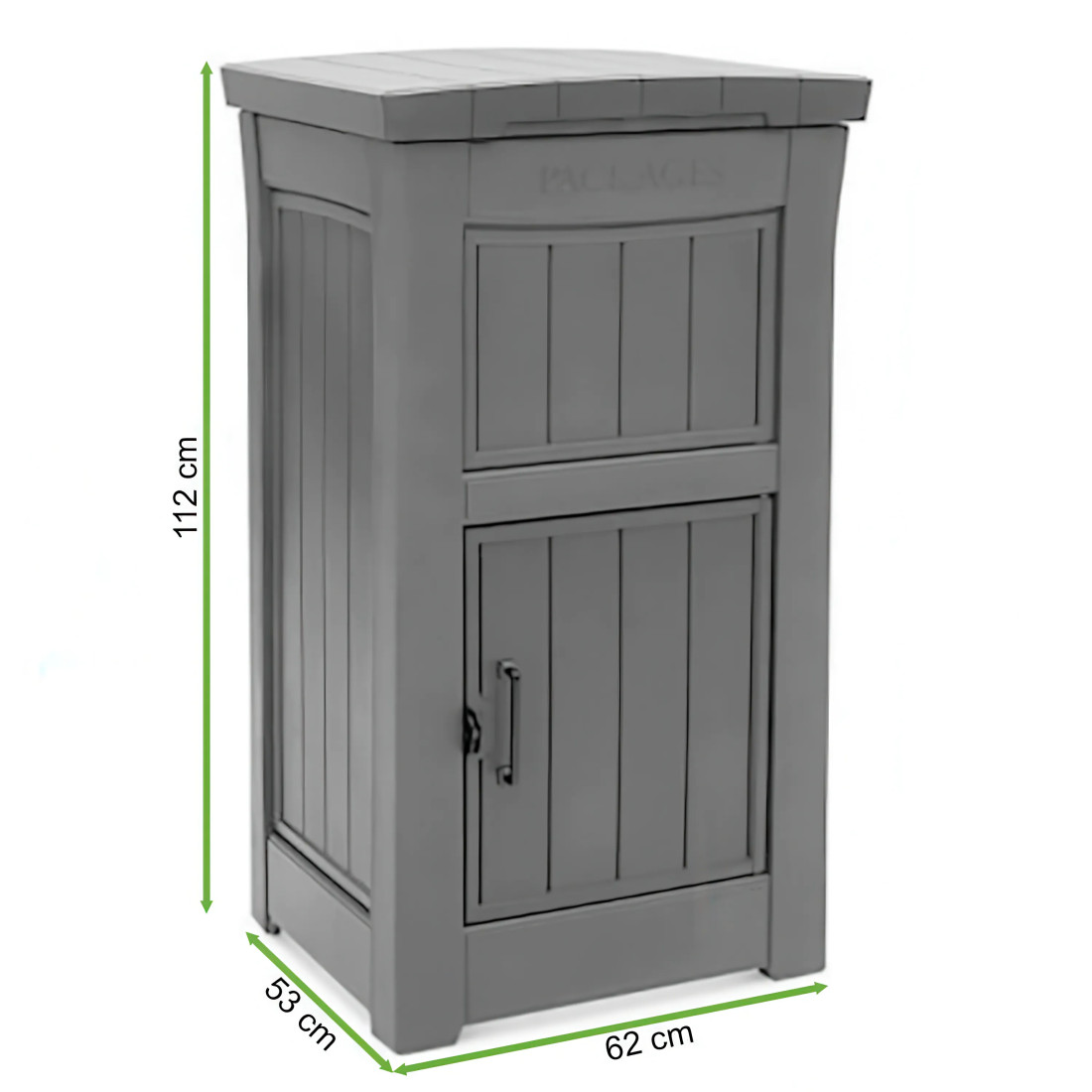 PARCEL BOX SKRZYNKA NA PACZKI GRAPHITE