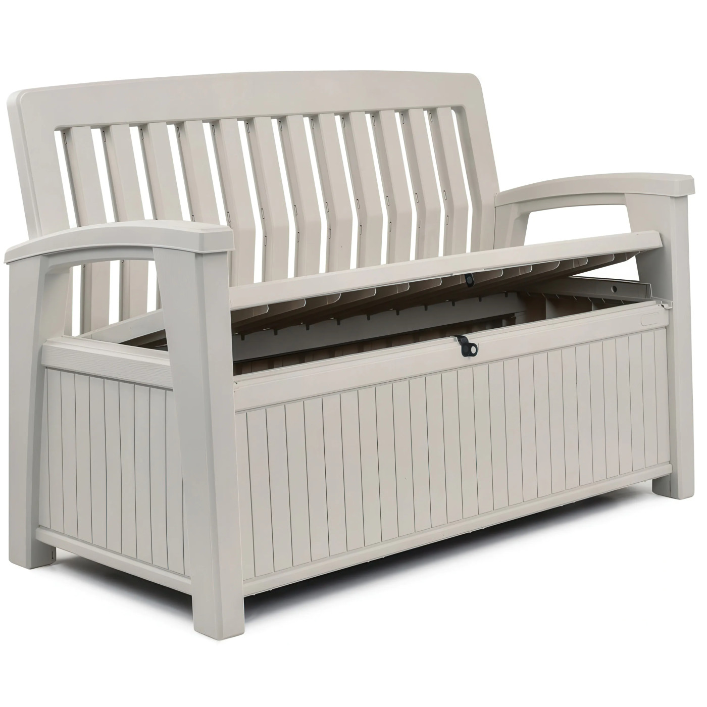 PATIO BENCH BENCH/BOX WHITE