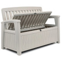 PATIO BENCH BENCH/BOX WHITE