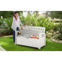 PATIO BENCH BENCH/BOX WHITE