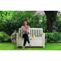 PATIO BENCH BENCH/BOX WHITE
