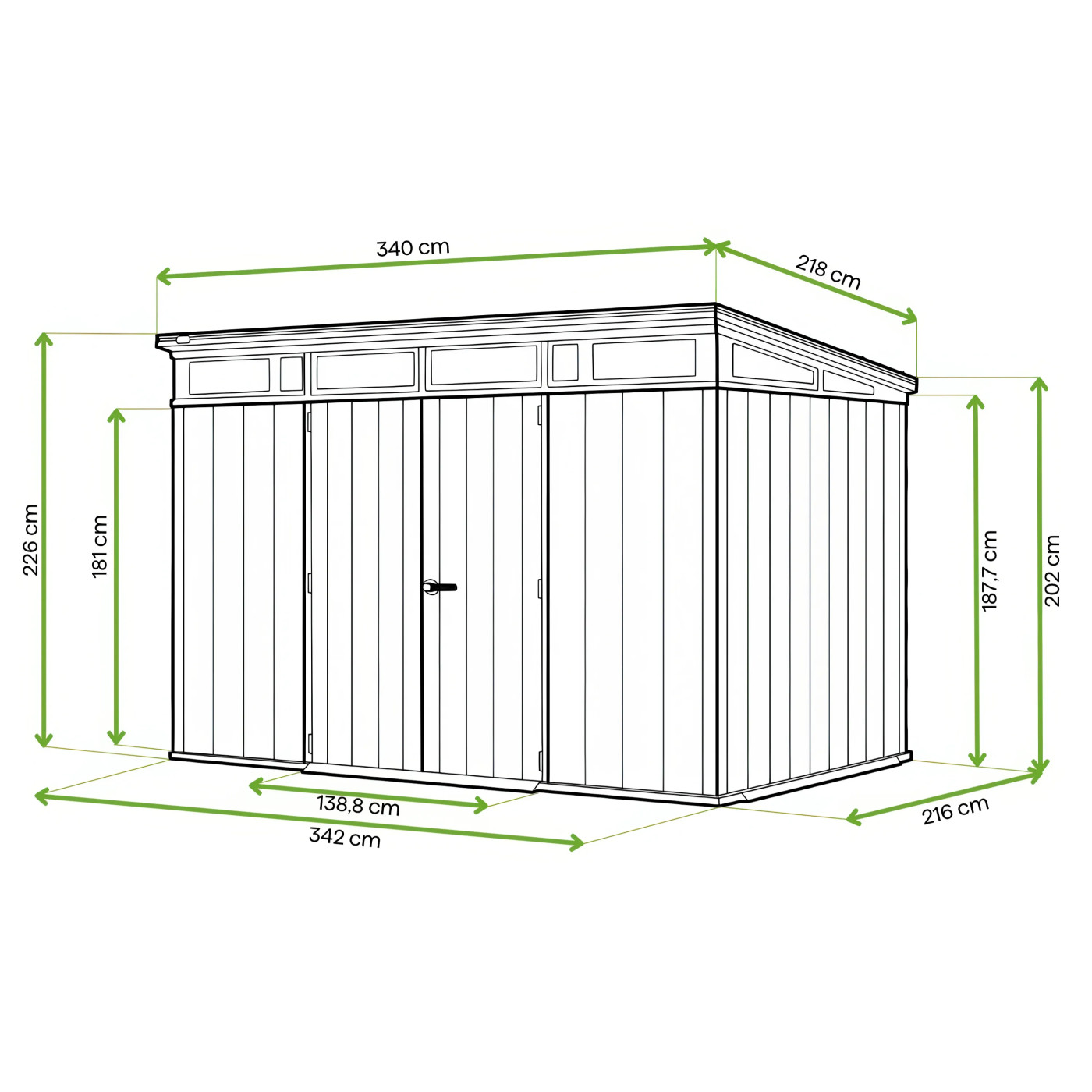 PENT 11x7 DOMEK STORM GREY