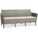 SALEMO 3 SEATER SOFA CAPPUCCINO