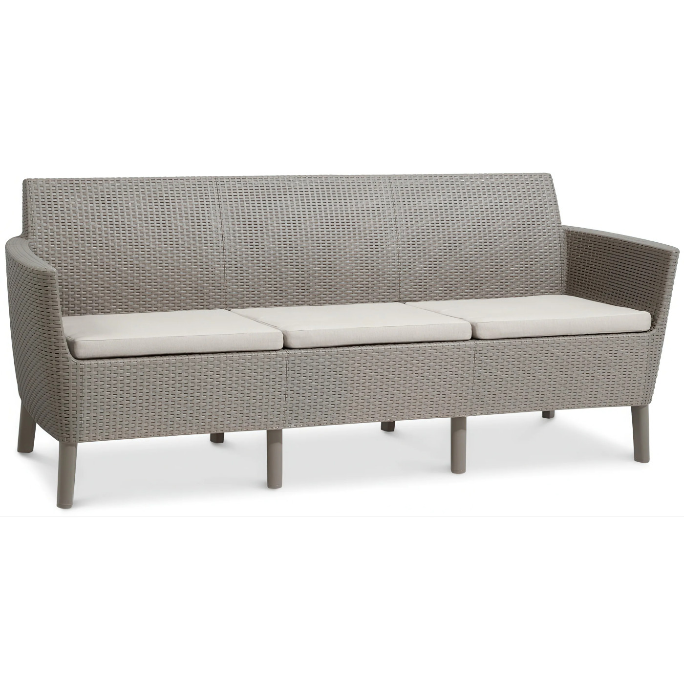 SALEMO 3 SEATER SOFA CAPPUCCINO