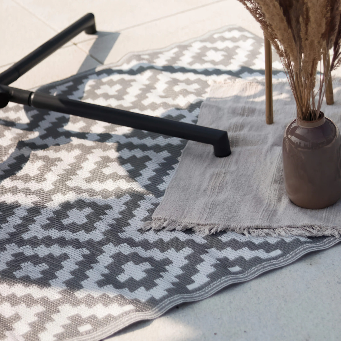 TERRACE CARPET 01 GREY 180x270CM