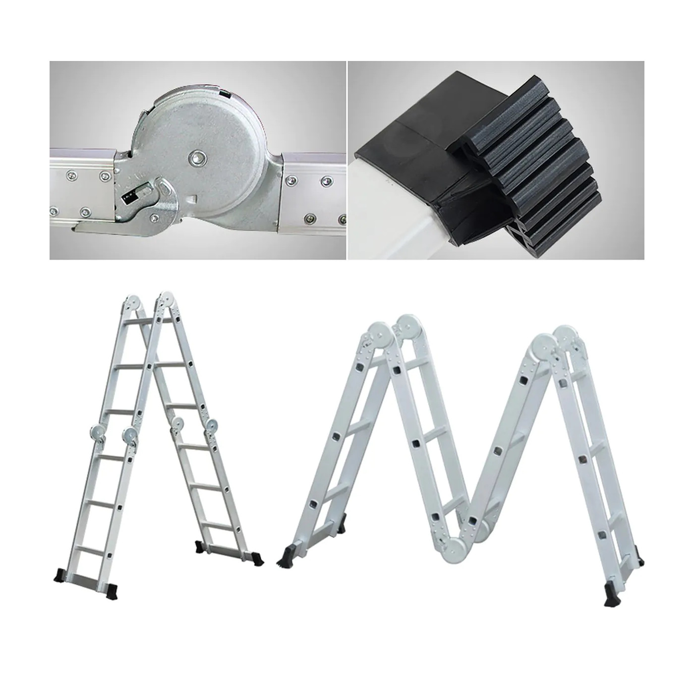 MULTIFUNCTIONAL ALUMINIUM LADDER WITH PLATFORM 4x3
