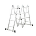 MULTIFUNCTIONAL ALUMINIUM LADDER WITH 4x4 PLATFORM