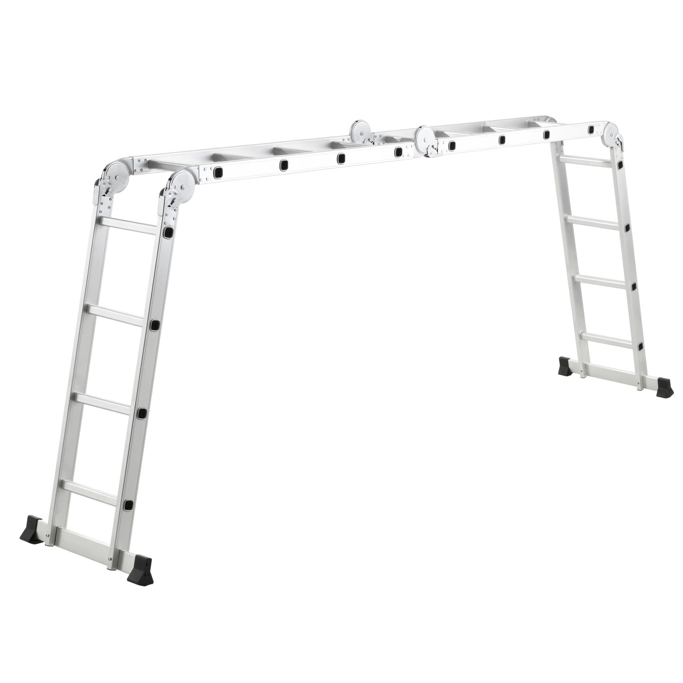 MULTIFUNCTIONAL ALUMINIUM LADDER WITH 4x4 PLATFORM