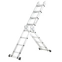 MULTIFUNCTIONAL ALUMINIUM LADDER WITH 4x4 PLATFORM