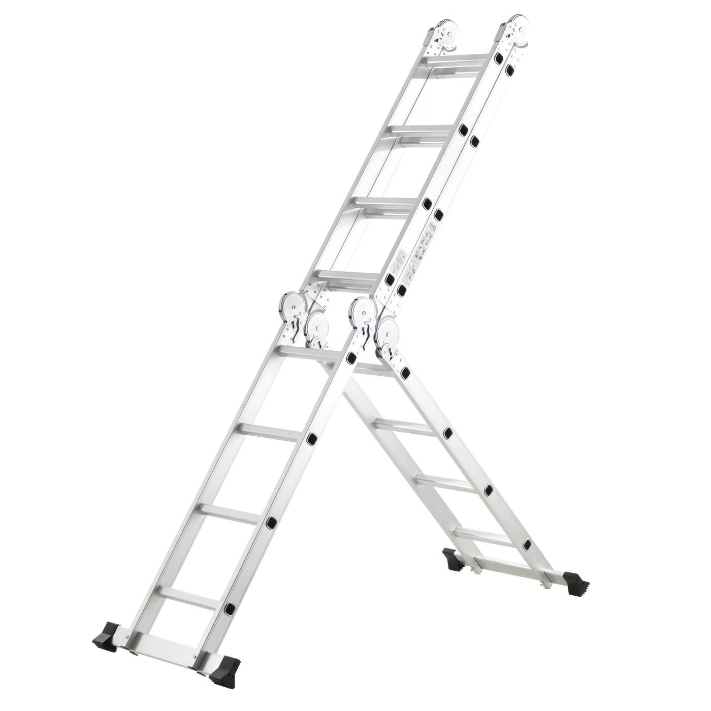 MULTIFUNCTIONAL ALUMINIUM LADDER WITH 4x4 PLATFORM