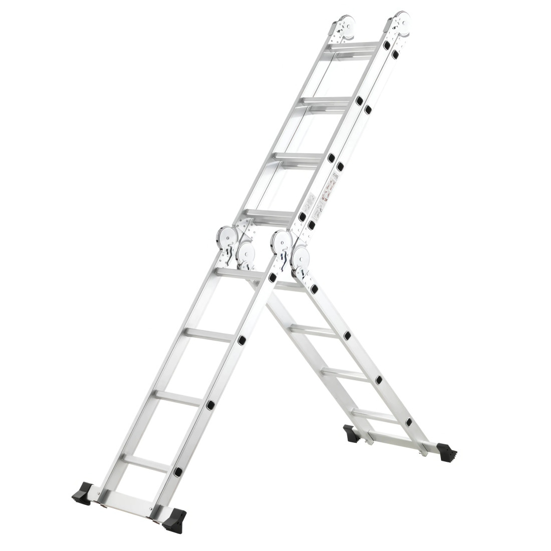 MULTIFUNCTIONAL ALUMINIUM LADDER WITH 4x4 PLATFORM