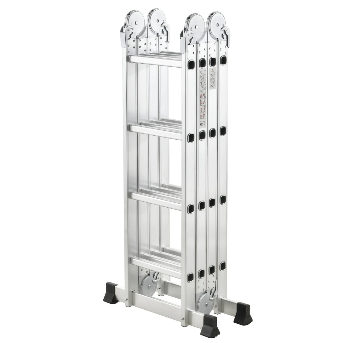 MULTIFUNCTIONAL ALUMINIUM LADDER WITH 4x4 PLATFORM