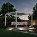 DELUXE AUTOMATIC+LED 3.6x4 PERGOLA TARASOWA WHITE